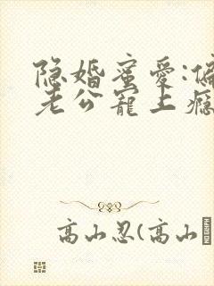 隐婚蜜爱:偏执老公宠上瘾电子书