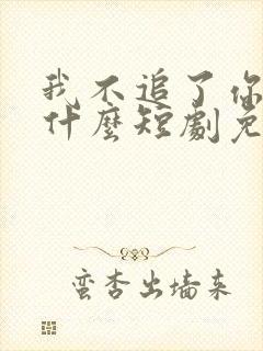 我不追了你们哭什么短剧免费观看