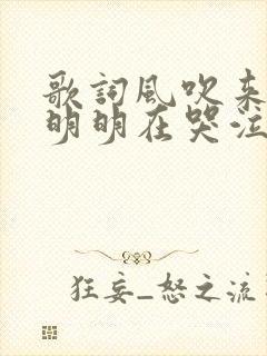 歌词风吹来的沙明明在哭泣
