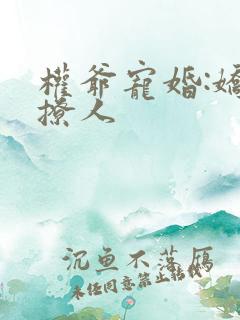 权爷宠婚:娇妻撩人