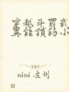 穿越斗罗武魂是异能锁的小说