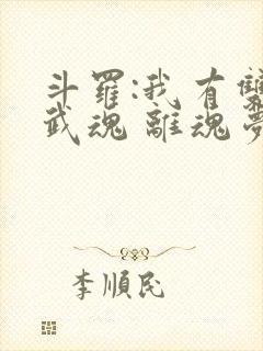 斗罗:我有双生武魂 离魂梦