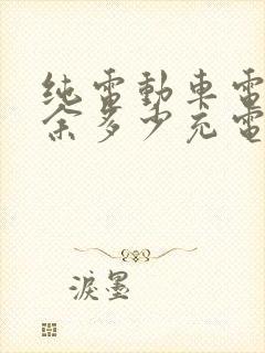 纯电动车电量剩余多少充电比较好?