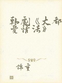 韩剧《大都市的爱情法》