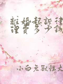 离婚起诉律师代理费多少钱