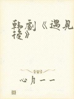 韩剧《遇见你之后》