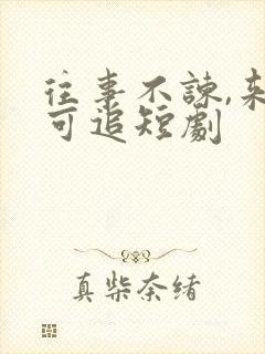 往事不谏,来日可追短剧