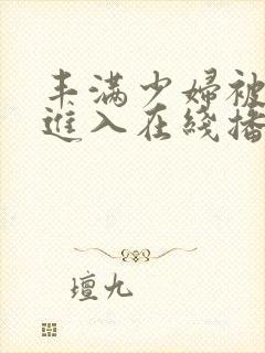 丰满少妇被猛烈进入在线播放黄