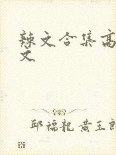 辣文合集高h辣文