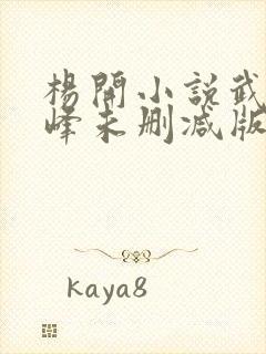 杨开小说武炼巅峰未删减版