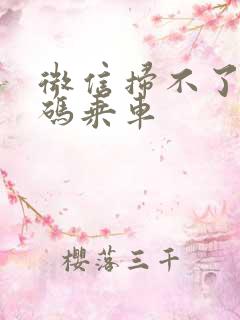 微信扫不了公交码乘车