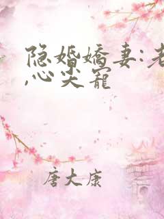隐婚娇妻:老公,心尖宠