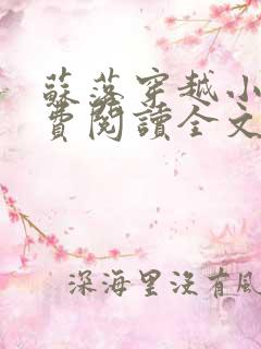 苏落穿越小说免费阅读全文