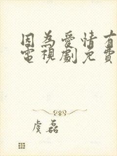 因为爱情有多美电视剧免费观看星辰