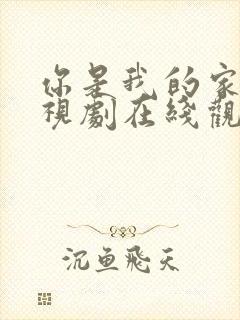 你是我的家人电视剧在线观看免费