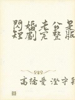 闪婚老公是总裁短剧完整版免费网站