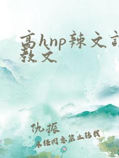 高hnp辣文调教文
