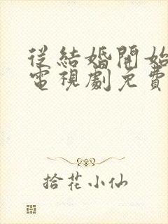 从结婚开始恋爱电视剧免费观看观看