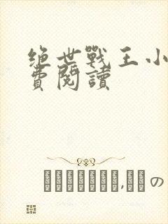 绝世战王小说免费阅读