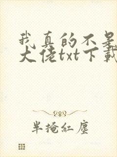 我真的不是修仙大佬txt下载