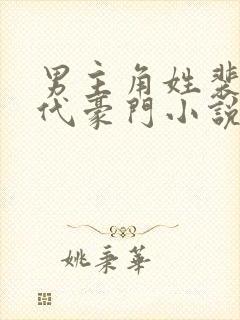 男主角姓裴的现代豪门小说