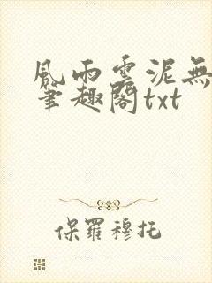 风雨云泥无删减笔趣阁txt