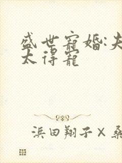 盛世宠婚:夫人太得宠