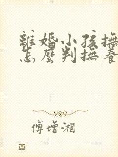 离婚小孩抚养权怎么判抚养费