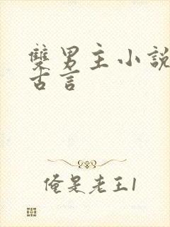 双男主小说推荐古言