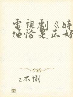 电视剧《时光与他恰是正好》