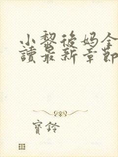 小黎后妈全文阅读最新章节