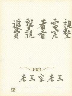 追击者电视剧免费观看完整版高清