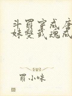 斗罗穿成唐三亲妹双武魂成神了免费阅读