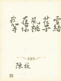 我在风花雪月里等你桃子结局