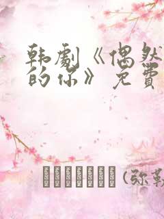 韩剧《偶然遇见的你》免费观看