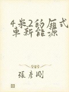 4米2的厢式货车新能源