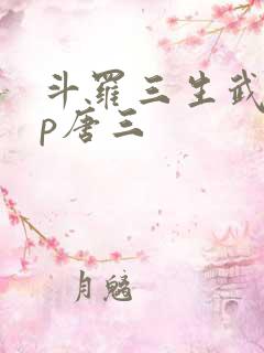 斗罗三生武魂cp唐三