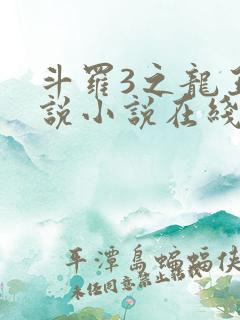 斗罗3之龙王传说小说在线阅读