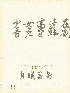 少女高清在线观看免费韩剧