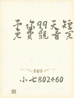 予你99天短剧免费观看完整版