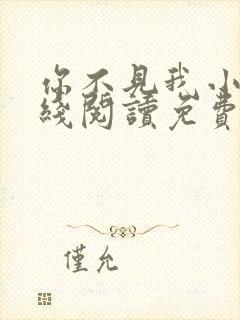 你不见我小说在线阅读免费