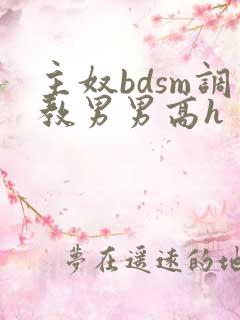 主奴bdsm调教男男高h