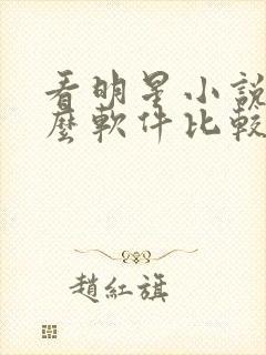 看明星小说用什么软件比较好