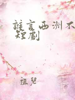 谁言西洲不知意 短剧