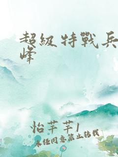 超级特战兵王张峰