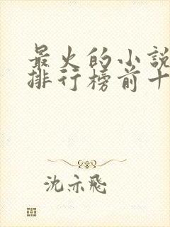 最火的小说软件排行榜前十名