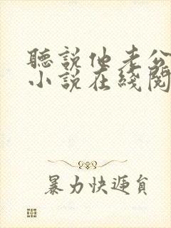 听说他老公死了小说在线阅读