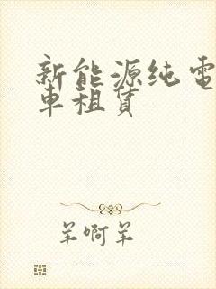 新能源纯电动货车租赁