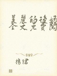 美丽的后妈小说全文免费阅读