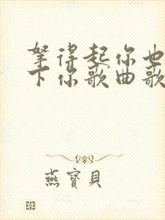 拿得起你也放得下你歌曲歌词